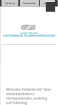 Mobile Screenshot of feldenkraismetoden.org